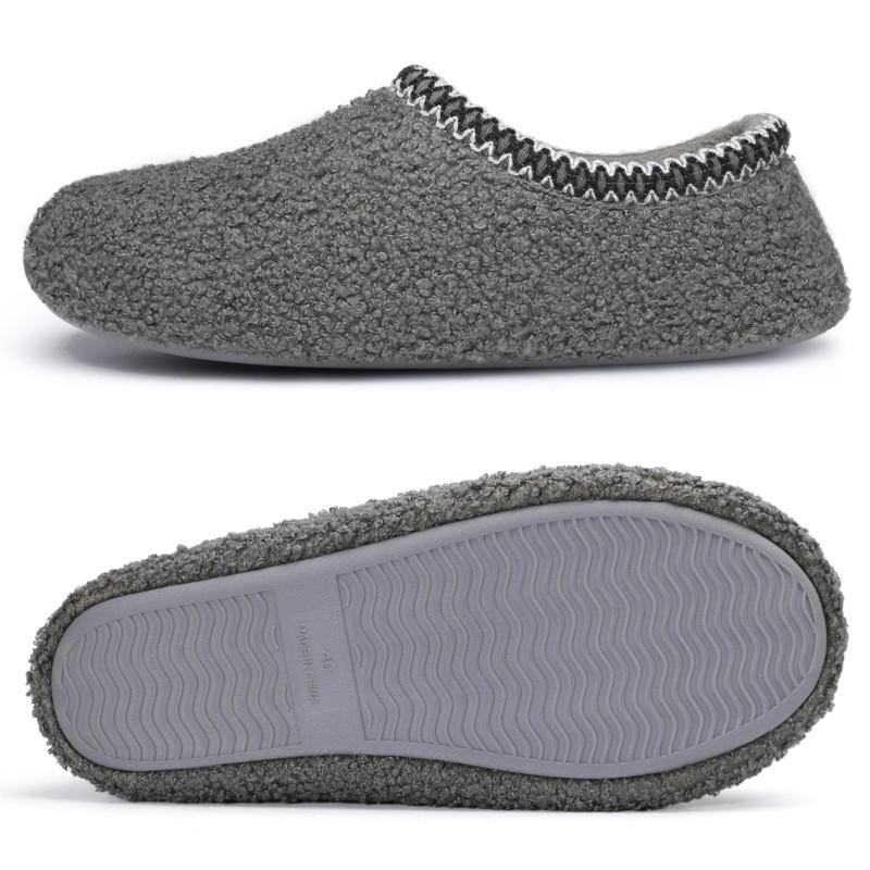Fashion Crestar Women's Fuzzy Slippers Winter Keep Warm Non-slip Casual Home Flat Slippers Lady Comfortable Soft Wear-resistant Shoes