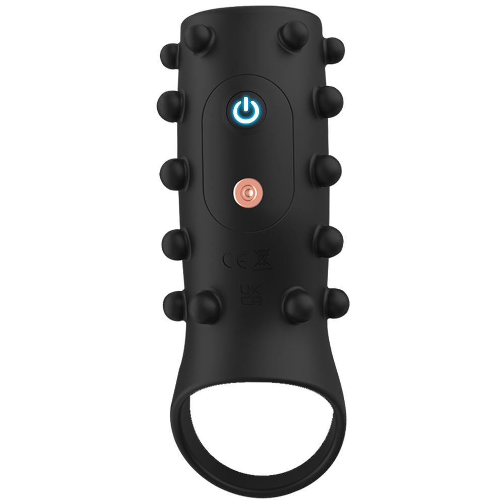 Breathable Penis Sleeve Ring Vibrator Delayed ejaculation Penis Enlarger G Spot Pleasure Stimulator Adult Sex Toy for Men