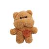 Cute Plush Bear Charm Keychain Soft Stuffed Ornament Keyring Lovely Pendants Decoration for Purse Bag Backpack Handbag