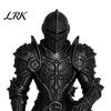 Knight Statue Decor 3D Printed Kneeling Statue, Medieval Armored Figurine, Creative Micro Landscape Desktop Warrior Sculpture for Home Office