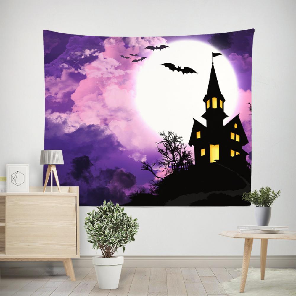 Украшение комнаты Картина Окно Пейзаж Гобелен Общежитие Ремонт Фоновая ткань Гостиная — фото 6