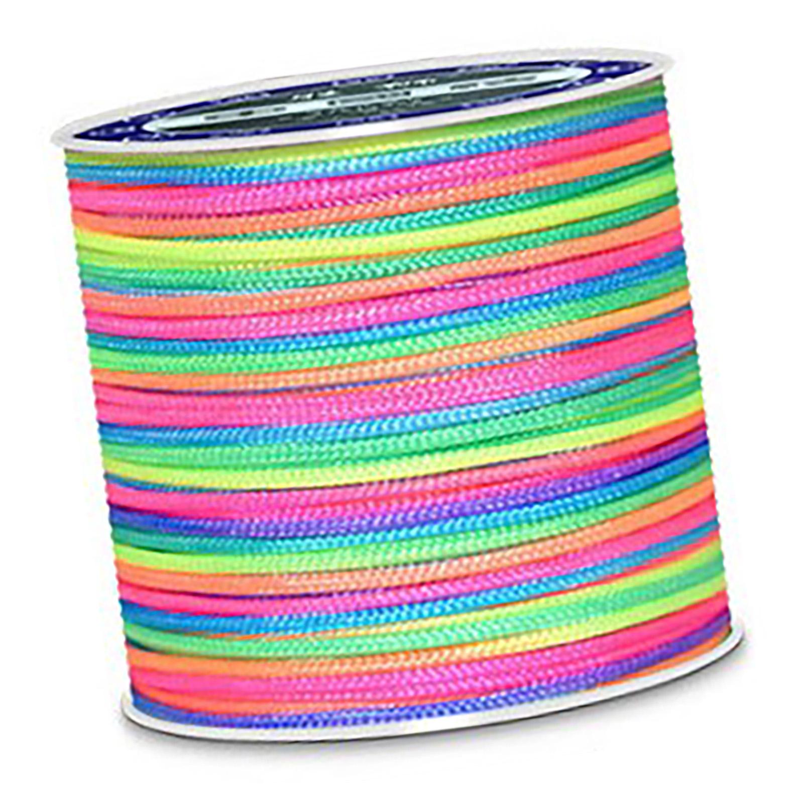 

1.0mm Braided Rope Colorful Colorfast High Strength 70 Meters Weaving Thread Chinese Knotting Cord