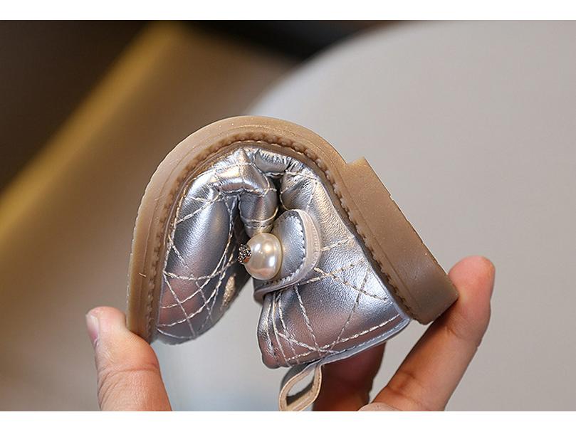 Kids' Leather Bow Shoes - Soft Sole, Non-slip, Korean Style for Spring/Autumn 2026