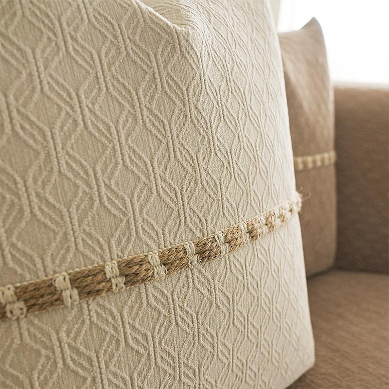 Sofa Cushion, Universal for All Seasons, Non-slip Seat Cushion, Simple Modern Living Room Leather Sofa Cover, Cloth Towel