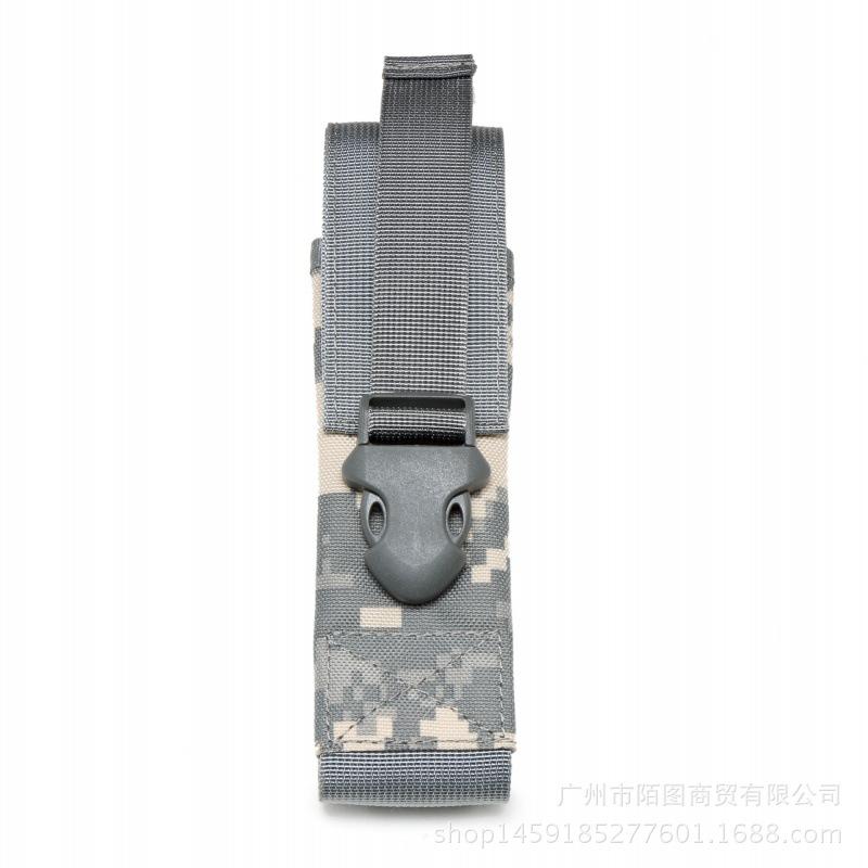 1000D Nylon Tactical Flashlight Pouch - Multifunctional Molle Military Tool Bag Waist Pack