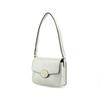 Tory Burch Robinson 21 Magnetic Flap Closure Adjustable Shoulder Strap Leather Crossbody Bag Women Bags Light-Gray 143122-021