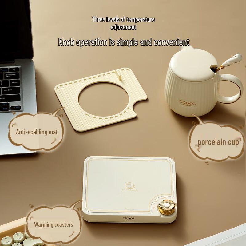 Thermostatic Ceramic Mug Warmer Set