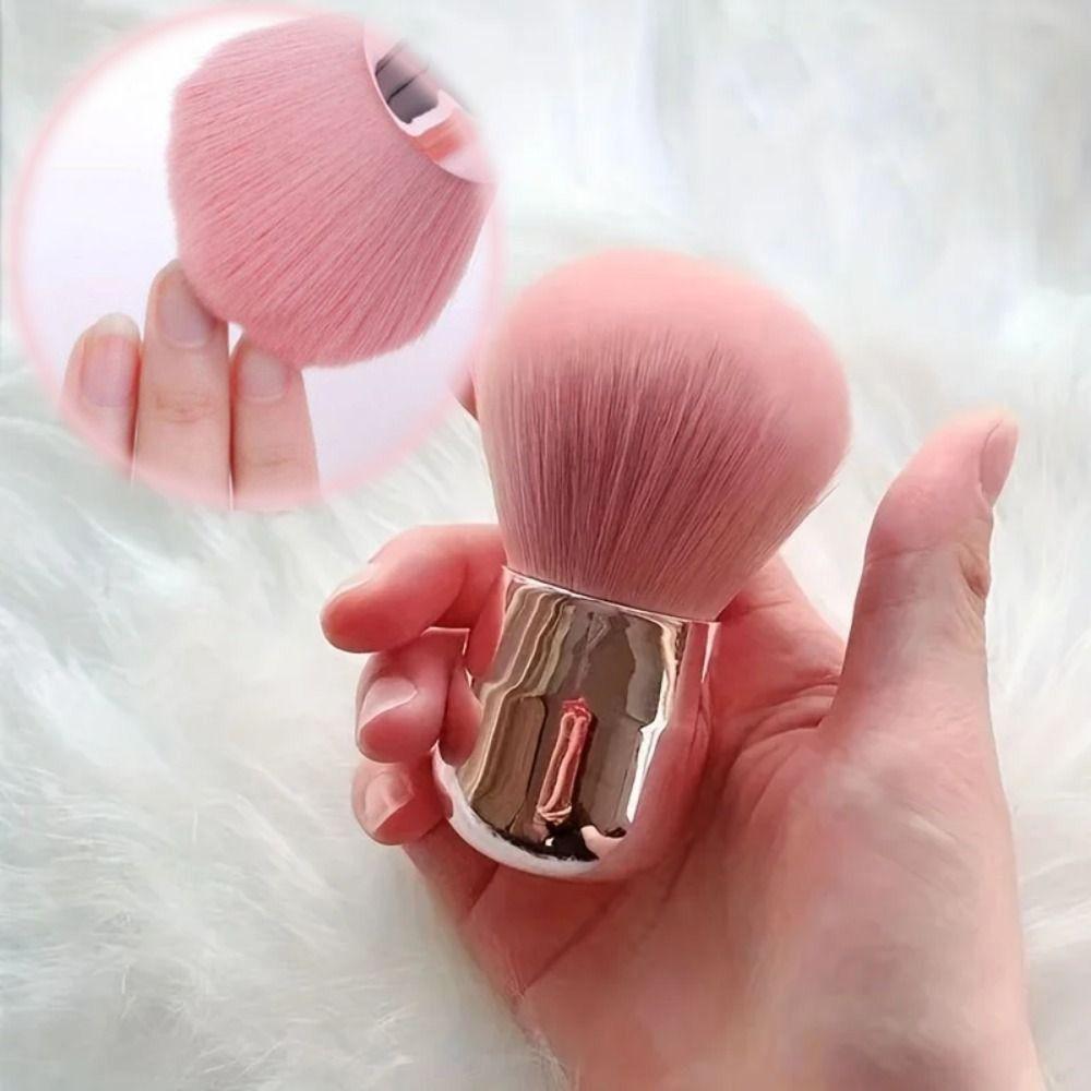 Portable Mushroom Powder Brush Soft Bristles Nail Cleaning Brush New Gel Dust Brush  Makeup Tool
