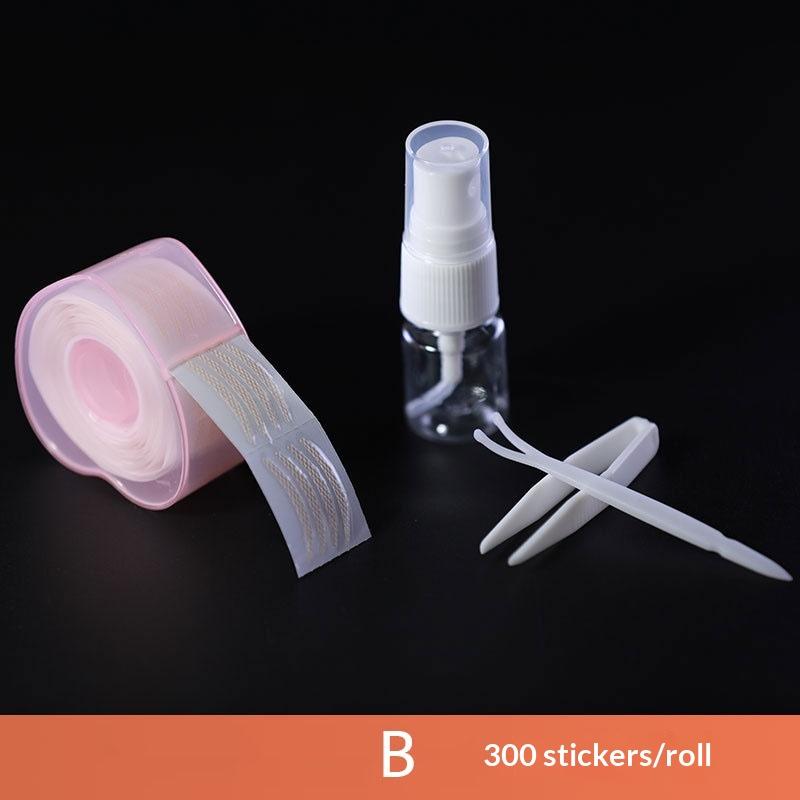 300 Patches Waterproof Invisible Lace Eyelid Sticker S/L Fold Double Eyelid Tape Glue Free Mesh Type Eye Lift Strips Women
