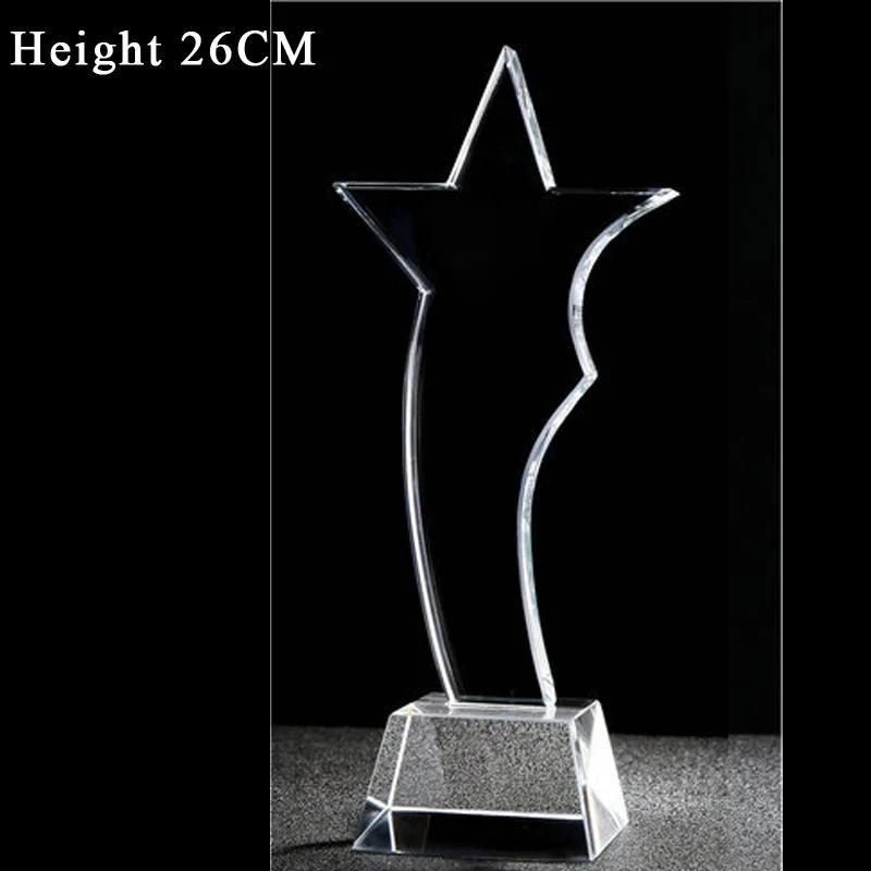

Customized High-end Crystal Trophy Creativity Award Business Home Living Room Decoration Excellent Souvenirs Diamond Trophy, 1Pc