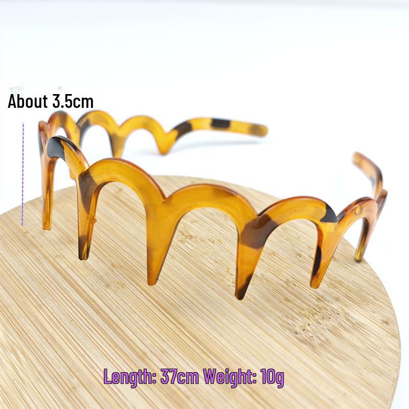 Women's Non-slip Black Headband with Teeth for Face Washing & Facial Masks