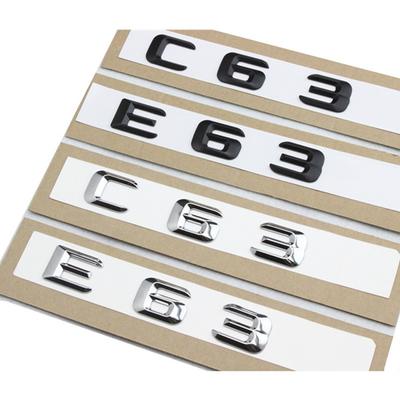 1 ensemble nouveau style de voiture pour E63 C63 emblème coffre arrière numéro lettre Badge autocollant