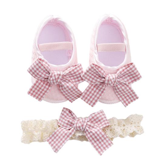 1 zestaw atrakcyjnych butów do łóżeczka dla alergików śliczne dziecięce kokardki w stylu antypoślizgowe dolne buty do stóp trampki