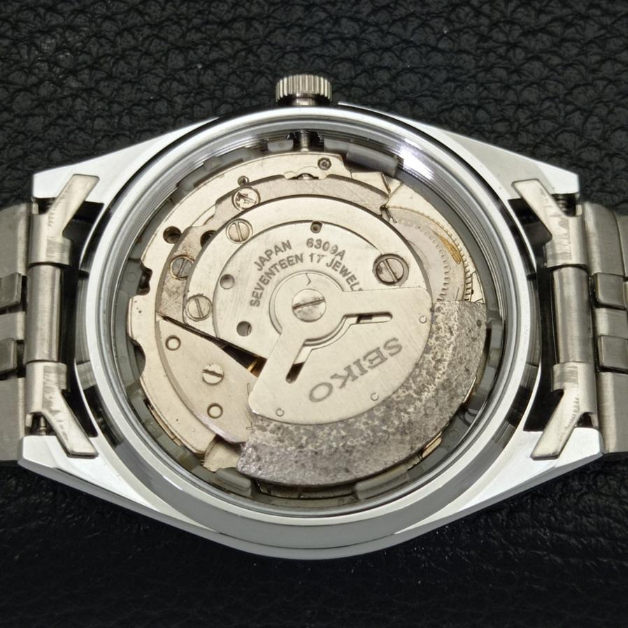 REFURBISHED SEIKO EXPo 70 AUTOMATIC 6309A JAPAN MENS SILVER DIAL WATCH A427265-2 QRL-a427265