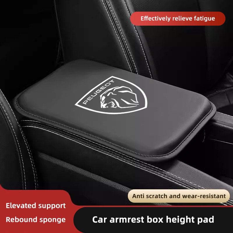 Coussin d'accoudoir de console centrale de voiture Pad en cuir Accessoires Pour Peugeot 5008 508 408 4008 308 3008 208 2008 Landtrek Rifter
