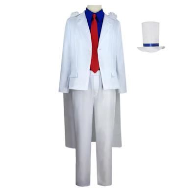 Kaitou Kid Anime Cosplay Costume Set for Role-Playing and Performance