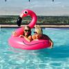 Adult Flamingo Inflatable Swim Ring Water Toy Pvc Thick 3 Animal Pattern 120cm 90cm