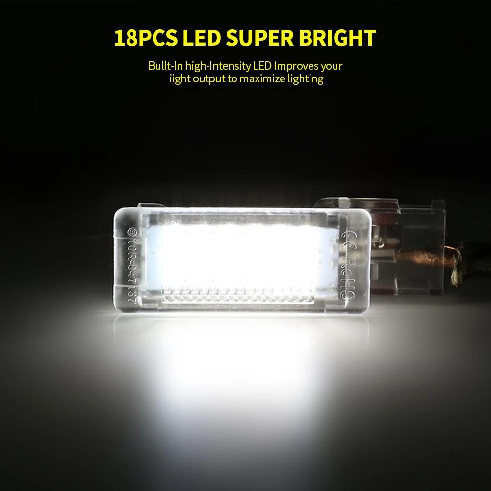 1/2X 12v Car white LED Footwell Light Glove box Trunk Light For VW Golf Polo Passat Tiguan Jetta Caddy UP T5 T6 Touareg Scirocco