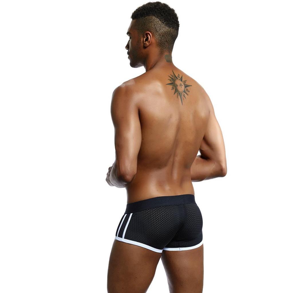 JOCKMAIL Men's Breathable Mesh Boxer Briefs - Erotic Underwear