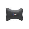 M logo Car Valve Cap Auto Seat Headrest Leather Neck Pillow Head Support For BMW X1 X2 X3 X5 X4 X6 X7 iX3 F20 F10 F07 E70 E46 FY6
