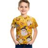 Girl Clothes Funny Terror Pumpkin Graphic T Shirt Boys Girls Halloween Short Sleeve Tops Tees 2-10Y Halloween Gift Party T-Shirt