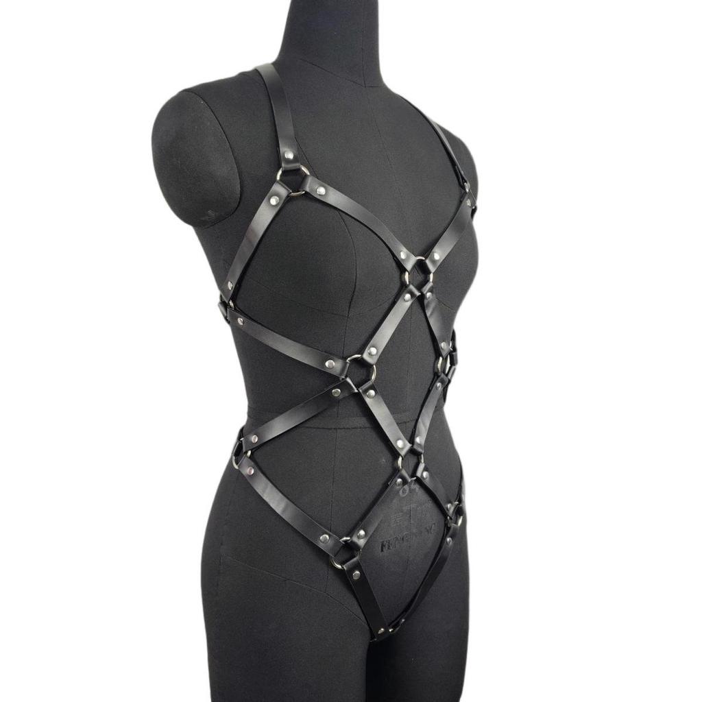 Erotic Leather Bondage Restraint Straps - Adult SM Flirting Accessories