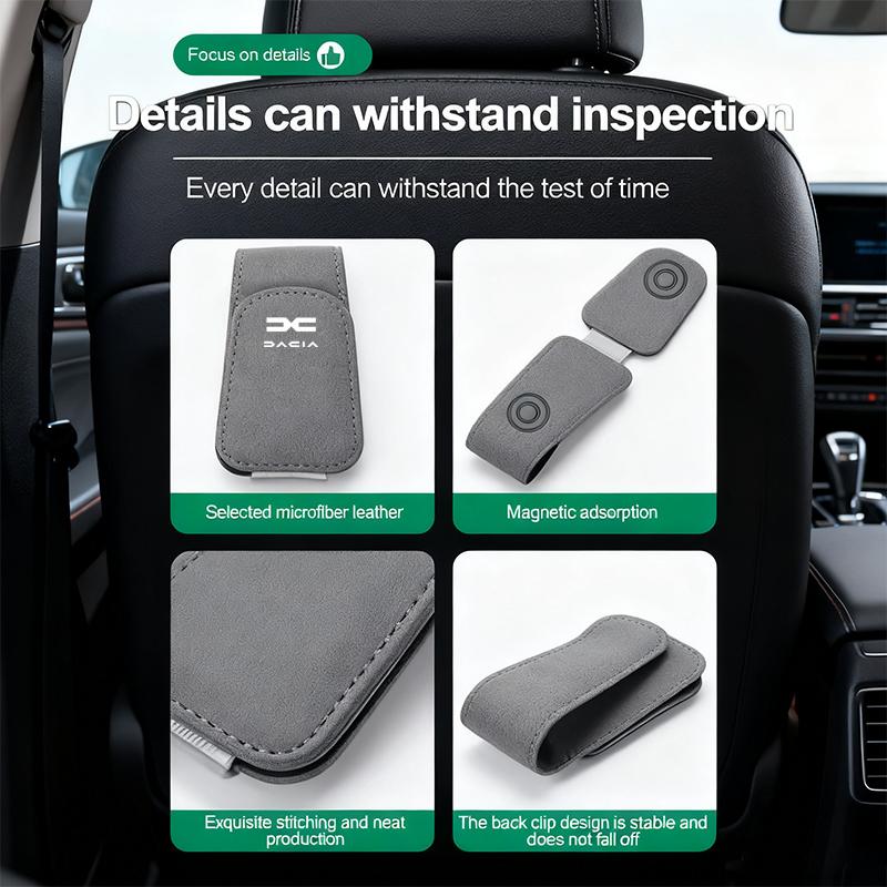 BGS1 Car Glasses Sun Visor Box Auto Sunglasses Clip Card Accessories For Dacia Bigster Spring Duster Sandero Lodgy Jogger Mcv Logan