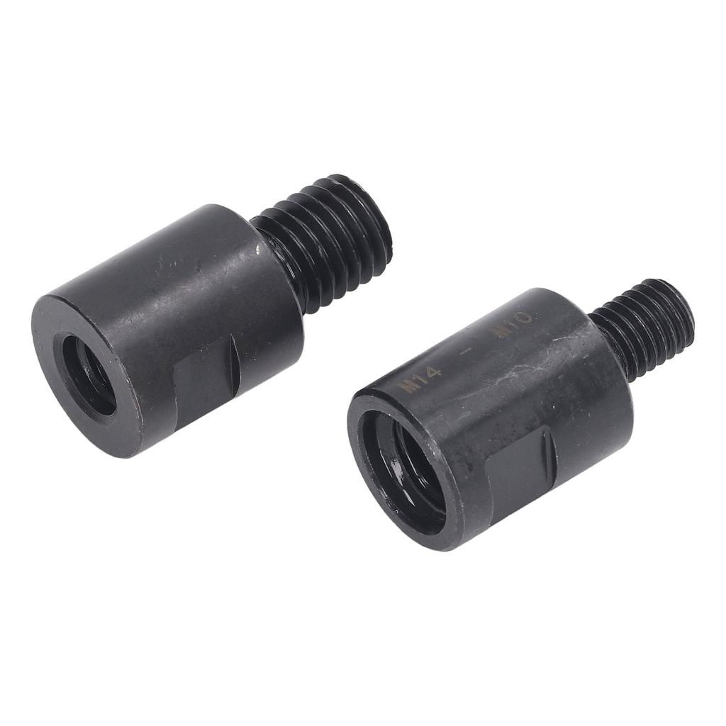 2PCS Thread Drill Bit Converters M10 to M14 and M10 to M14 Thread Shaft Converter Tool for Hole Opener Angle Grinder