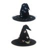 Butterfly Halloween Hat Soft Laces Witch Hat  Black Women Hat Costume Accessory for Halloween And Masquerade Event
