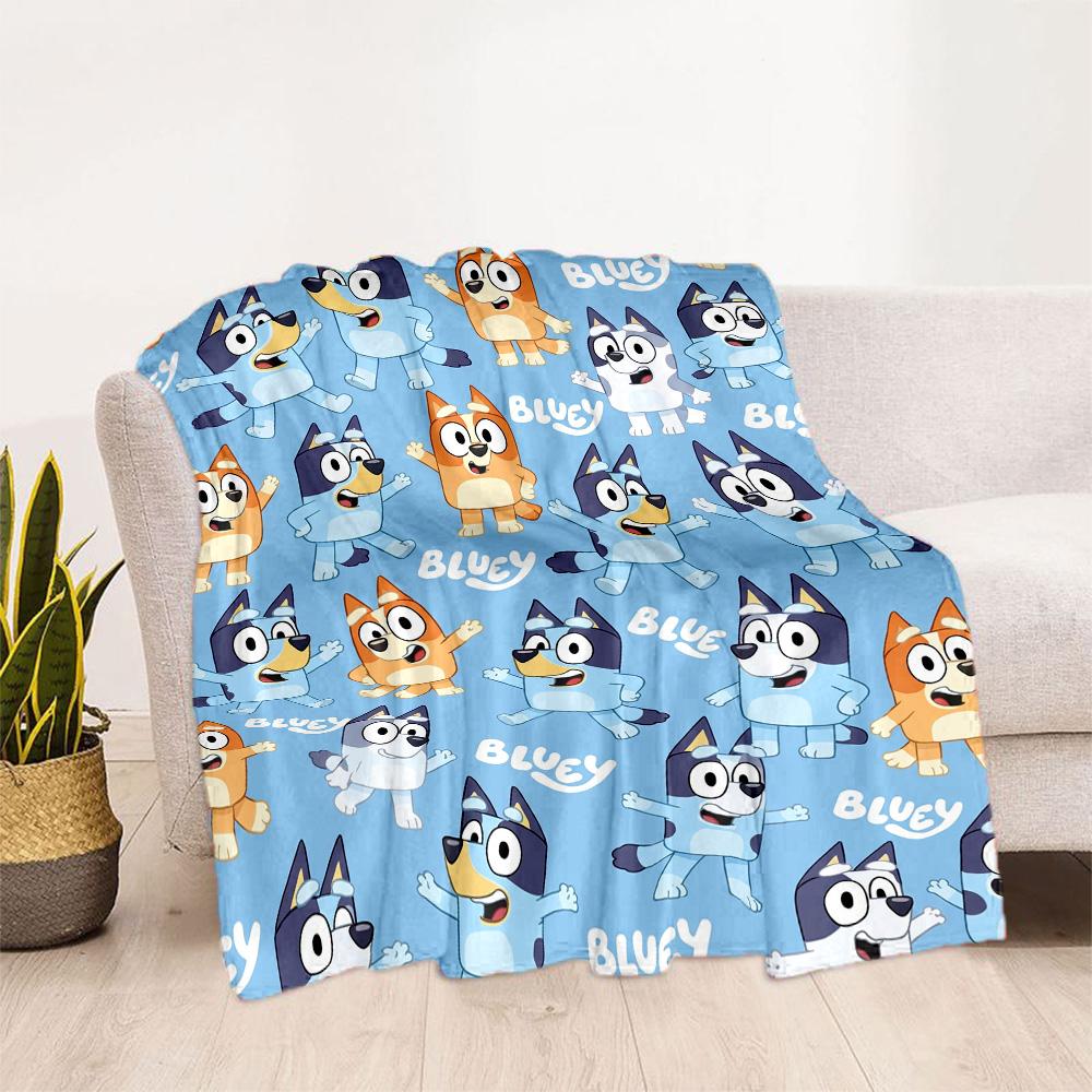 Bluey Bingo Hug Blanket Soft Warm Cozy Perfect for Bedding Couch Livingroom for All Occasions Playful Design Birthday Christmas Gift Blanket