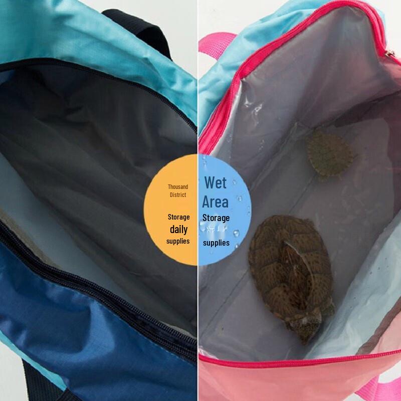 Tri-polar Waterproof Dry Wet Separation Beach & Travel Bag
