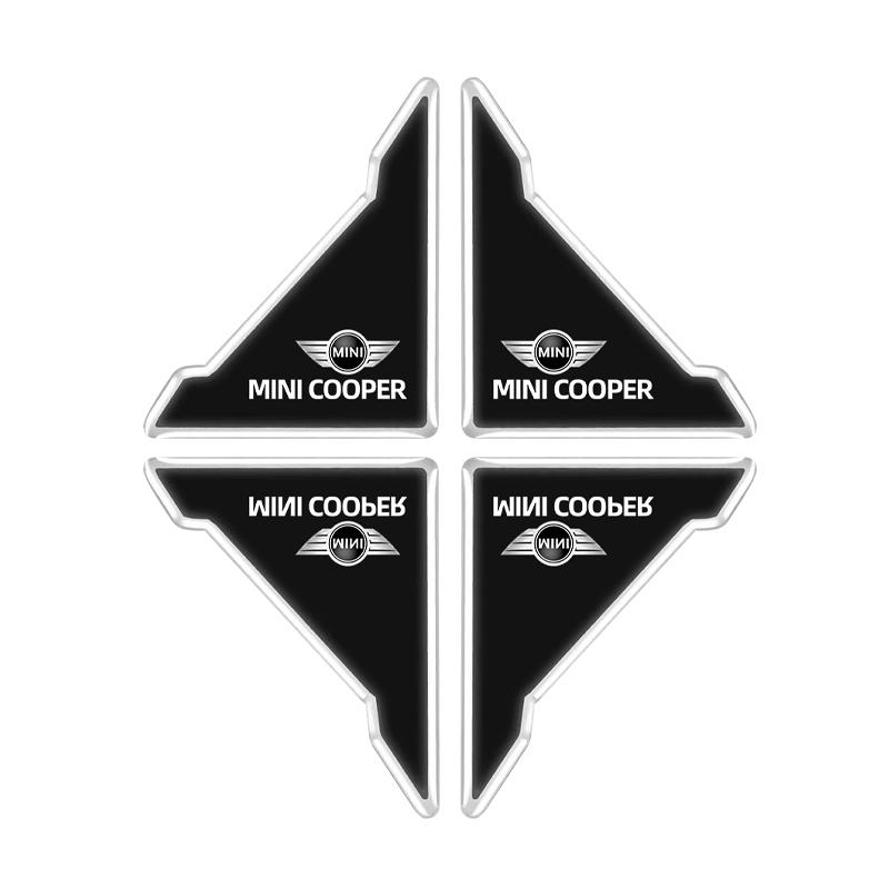 2pcs Car Door Corner Transparent Protective Stickers for MINI Cooper S Works JCW R55 R61 F54 F55 F56 R56 R50 R53 R60 F60 R59 F57