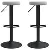 Vidaxl Bar Stools, 2 Pcs, Light Gray, Upholstered In Velvet