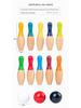 Toddler Wooden Number Bowling Game: Educational Parent-Child Interaction Toy