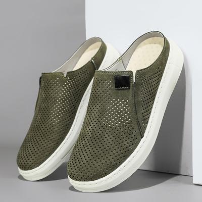 Breathable Mens Slippers Classic Men Summer Half Drag Shoes Men Comfortable Male Slides Outdoor Comfy Walking Sandals
