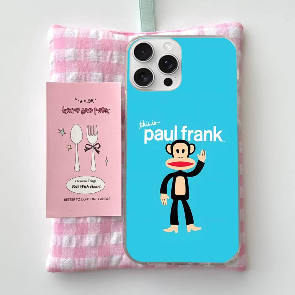 Klassisches Mode-Logo P-Paul F-Frank Handyhülle Für iPhone 17 16 15 14 13 12 11 Pro Max Plus Satin Bunte Hülle