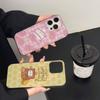 Kawaii Niedliches Kaninchen M-MolangS Anime Für IPhone 17 16 15 Plus Pro Max 12 14 Plus 11 13 Welle Geriffelt Streifen Funda Handyhülle