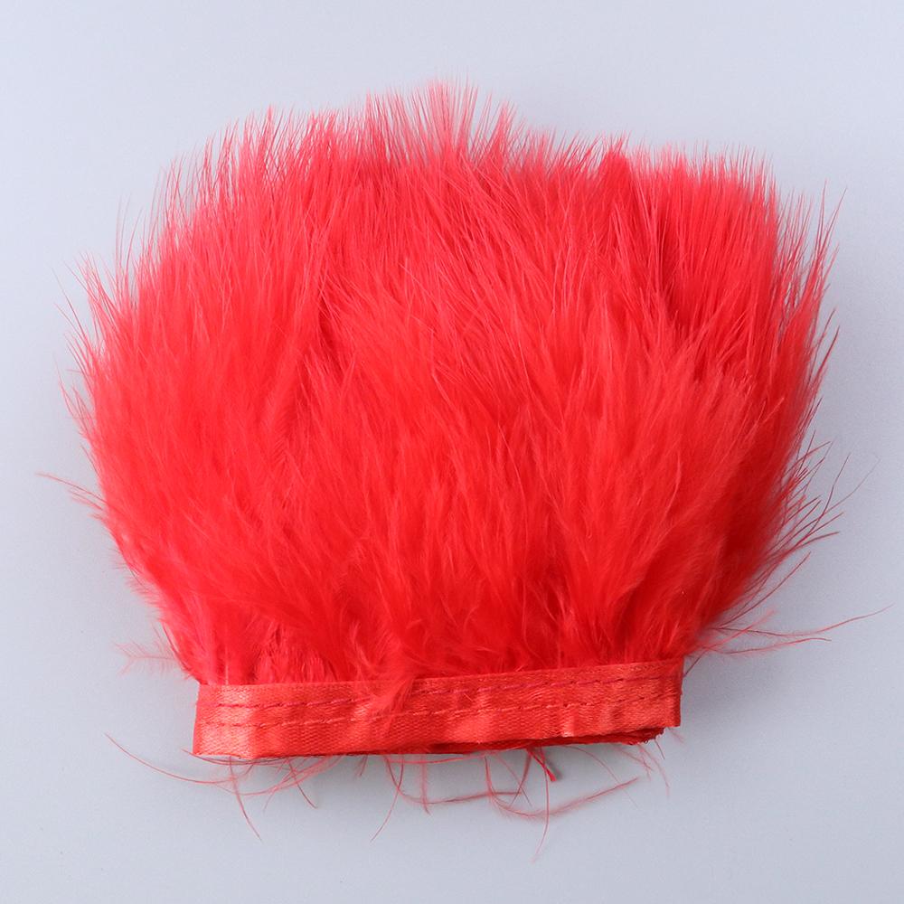 1Meters Furry Turkey Feathers Trim Ribbon White Natural Plumes For Traditional Holiday Dress Sewing Plumas Accessories