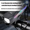 Fahrrad LED Taschenlampe Wasserscheinwerfer Wiederaufladbar Frontlicht Fahrradlicht mit 6 Lichtmodi für Nachtfahrten