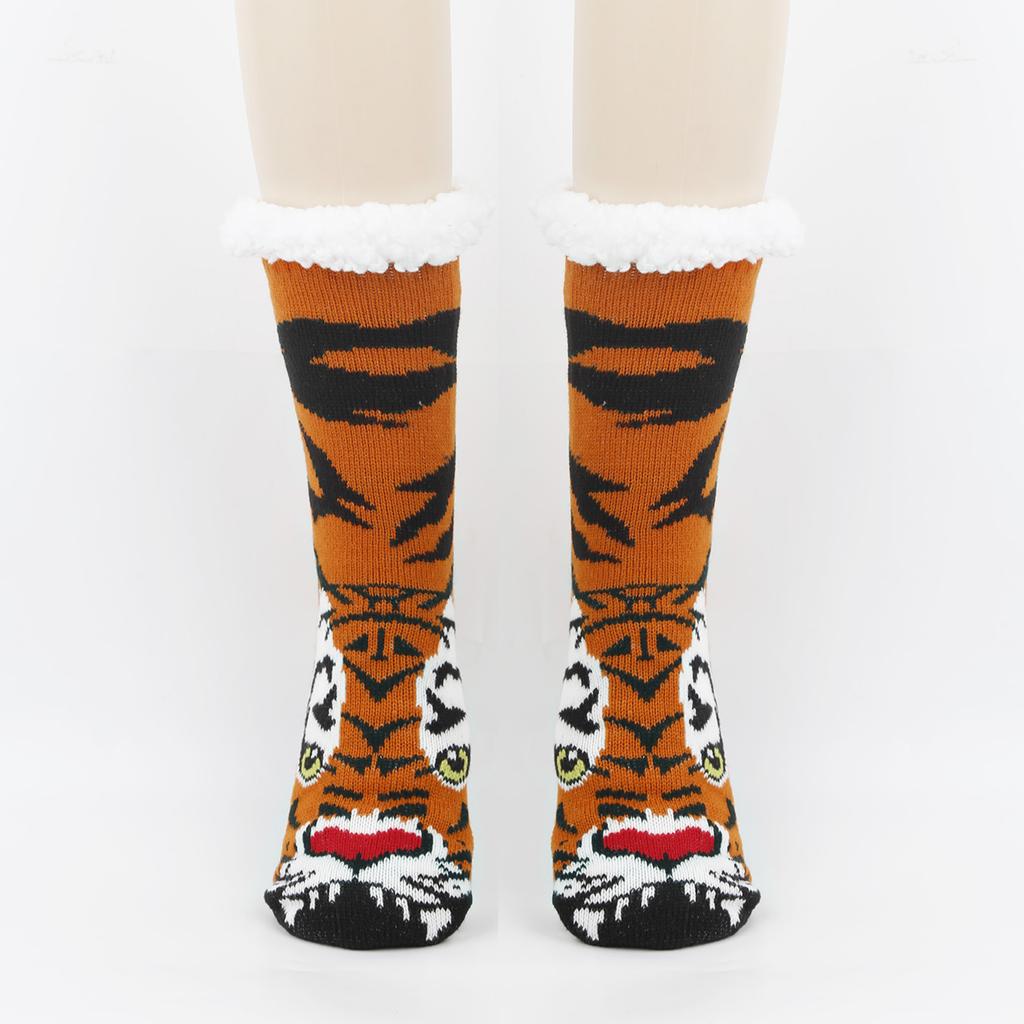 Women's Floor Socks With Plush And Thickened Animal Snow Socks
