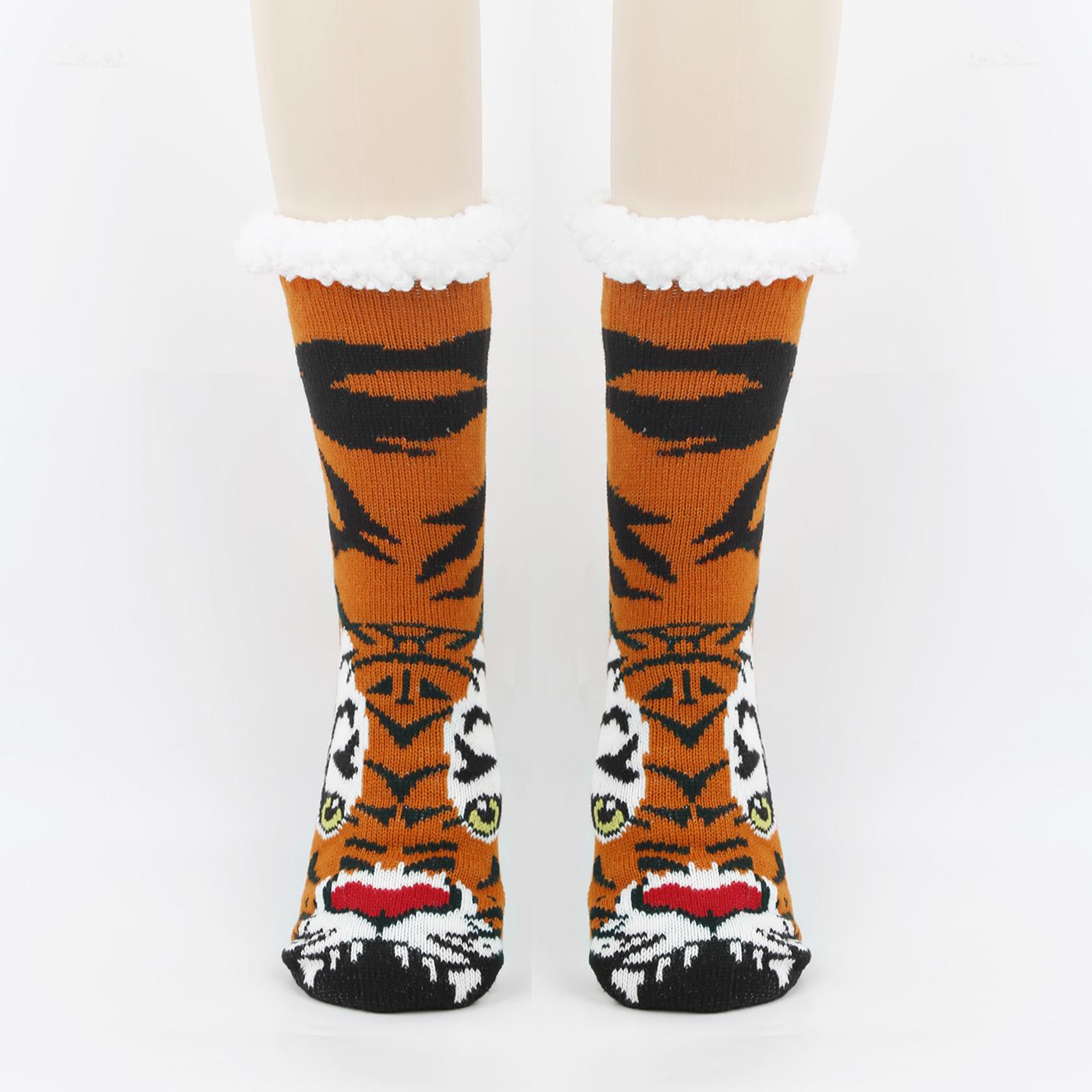 

Women s Floor Socks With Plush And Thickened Animal Snow Socks One Size