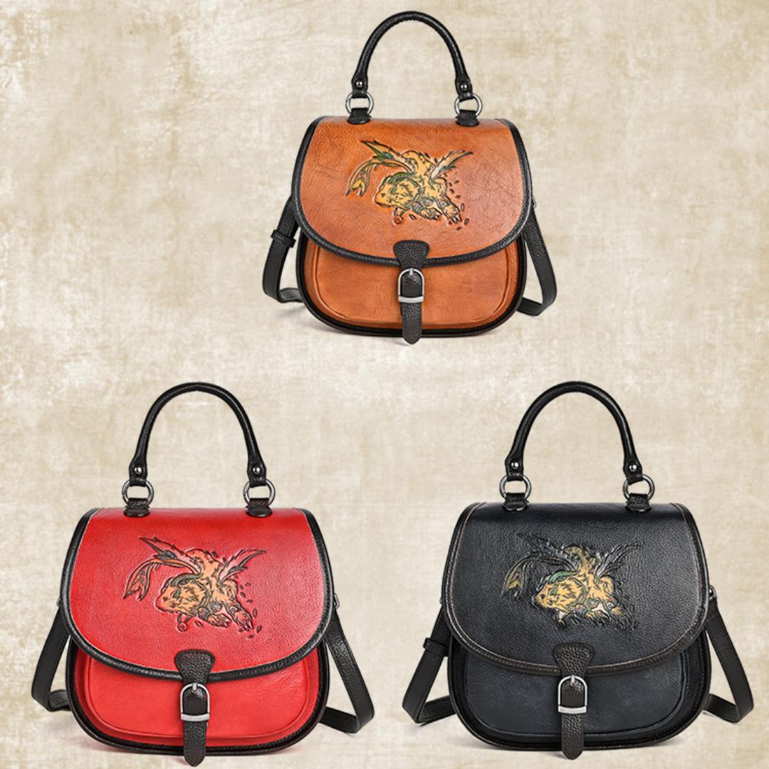 Рюкзак ручной работы из воловьей кожи большой вместимости — фото 9