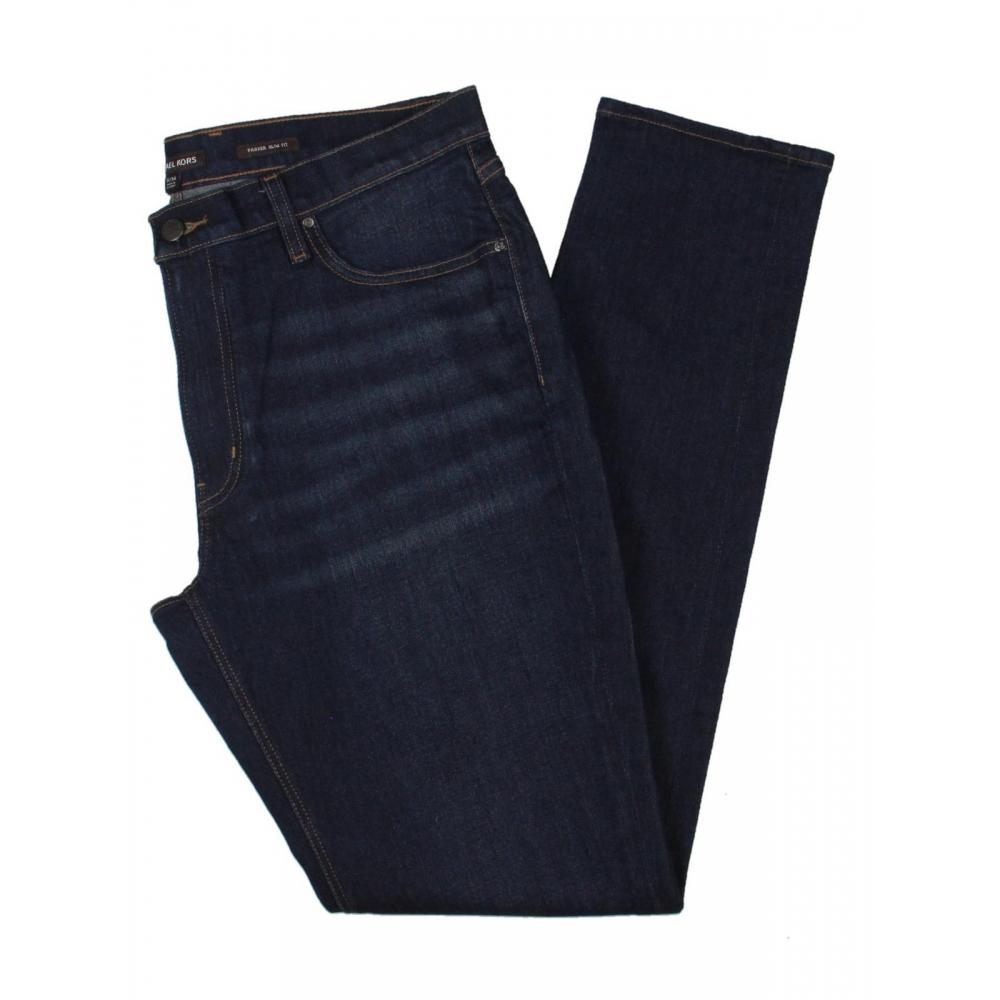 

Michael Kors Parker Мужские темные джинсы узкого кроя с прямыми штанинами