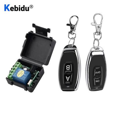 Transmisor RF 433 Mhz controles remotos con interruptor de Control remoto inalámbrico DC 12V 1CH módulo receptor por relé