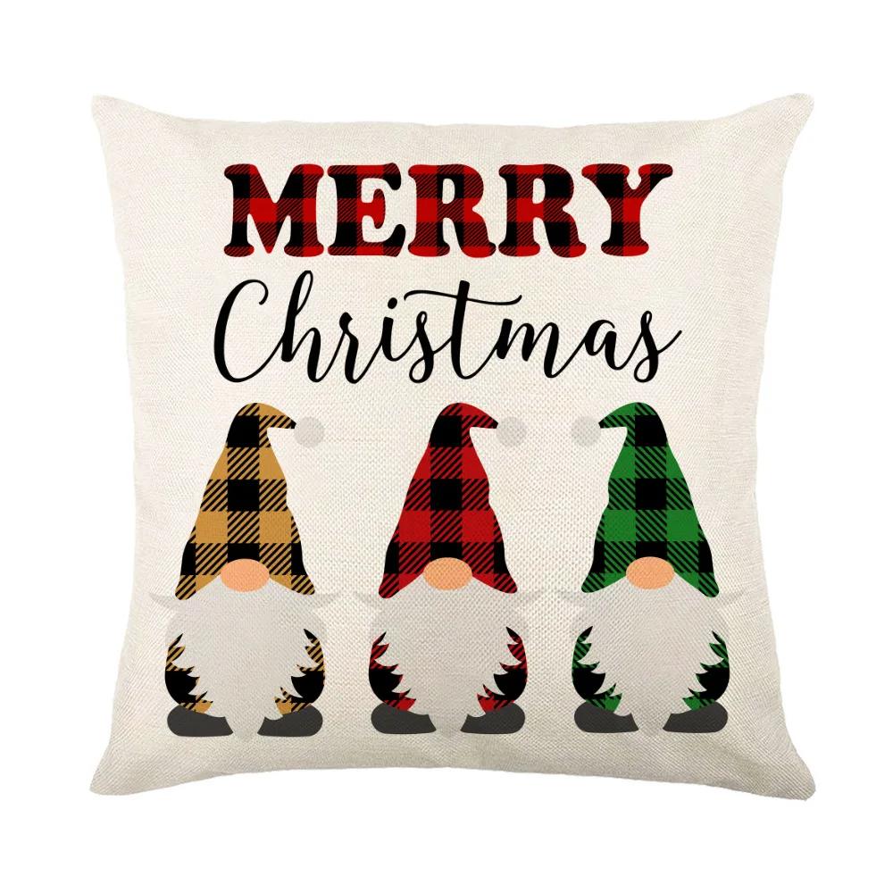 Poszewka na poduszkę świąteczna, poszewka na poduszkę z jeleniem w stylu farmhouse, zimowa dekoracja świąteczna, poszewka na poduszkę, dekoracja wnętrza