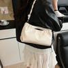 New Fashionable and Casual Large-capacity Portable Shoulder Bag Women's Pleated Solid Color Versatile Underarm Bag