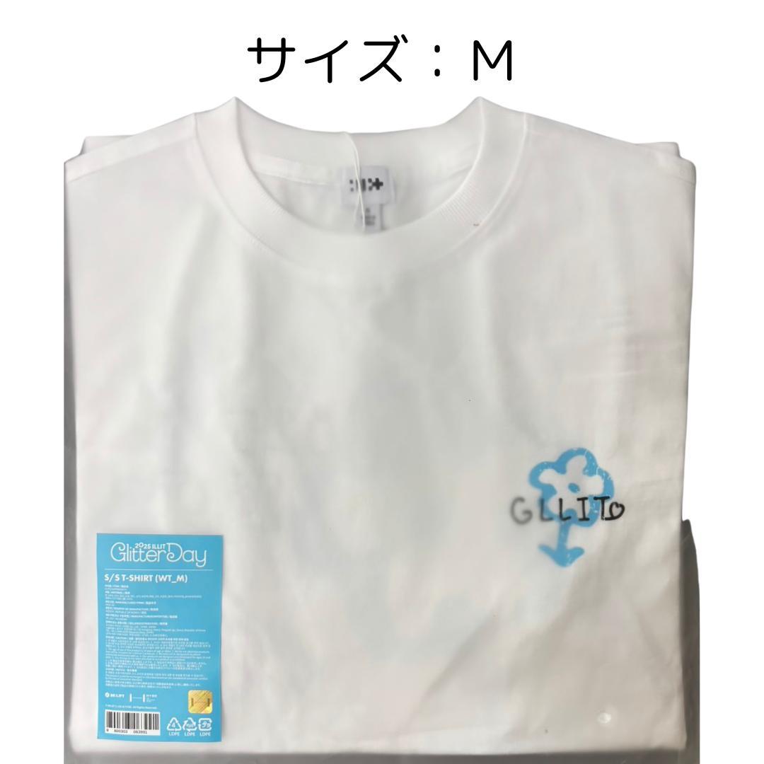 

[USED] ILLIT T-shirt M size White No trading card Seoul Con Fan meeting goods