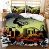 Copripiumino Moto Rider Motocross Adolescenti Moto da Corsa Moto da Cross Veicoli Moto Coperta Trapuntata Sport Estremi