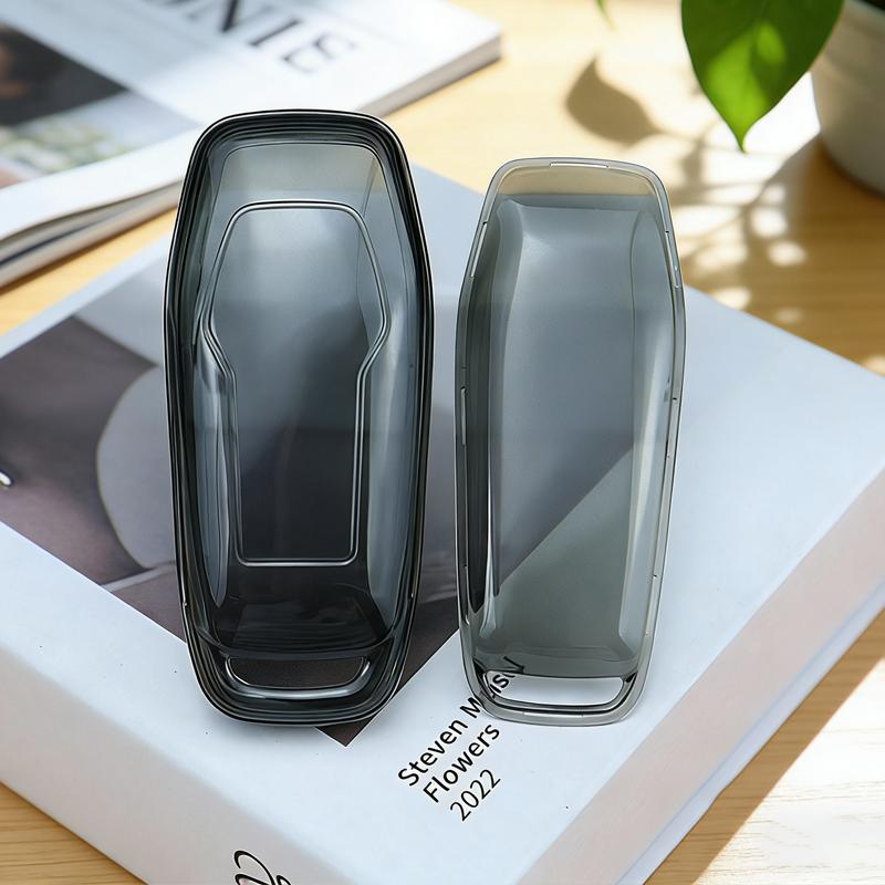 Transparent Black Tpu Fit For Ford Mustang Edge Explorer Fusion Mondeo Kuka Smart Auto Key Fob Cover Case 3 4 Button Mount Auto Accessories