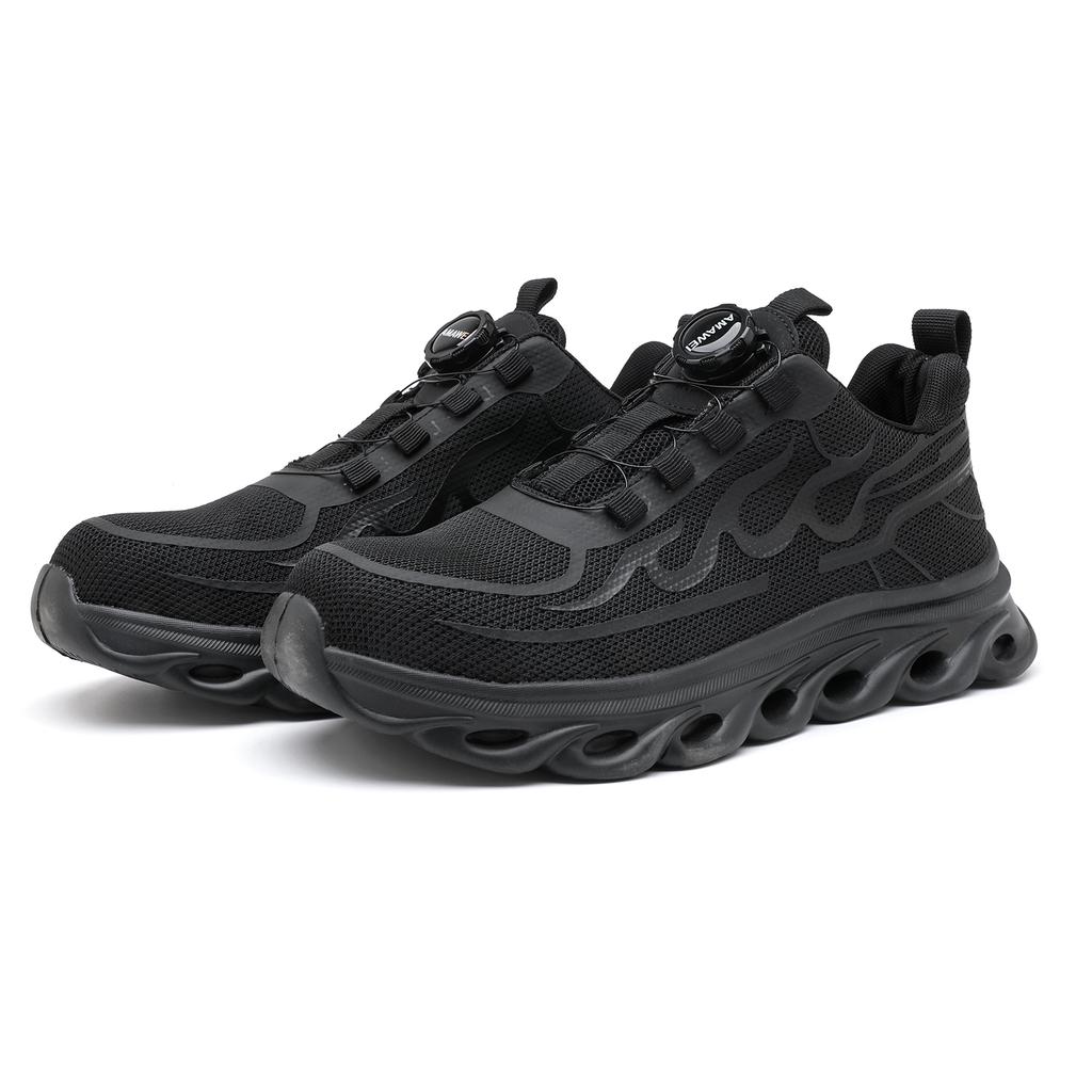 Rotating Button Safety Shoes Men and Women Steel Toe Sneaker Work Shoes Man Puncture Proof Work Safety Boots Protective Shoes